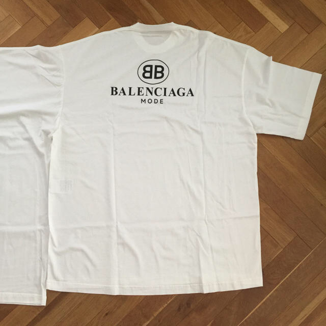 新品 BALENCIAGA BB ロゴ tee Tシャツ ホワイト バレンシアガ