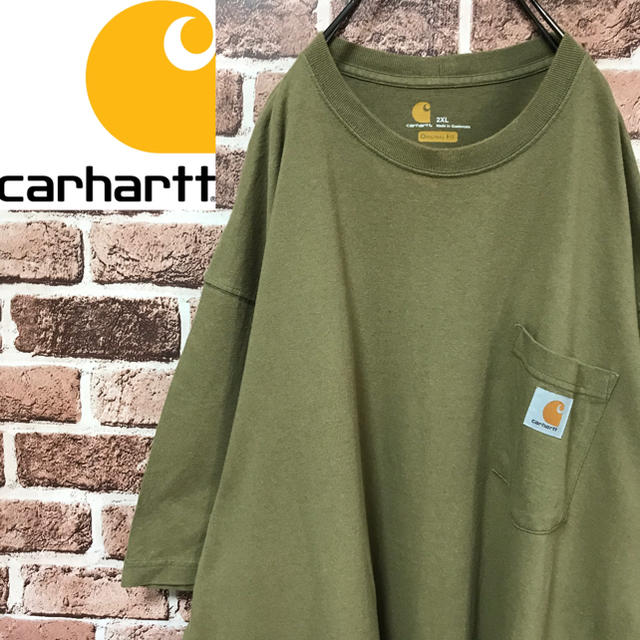 carhartt(カーハート)の【激レア】カーハートワンポイントロゴビッグサイズ人気カラー大人気ポケットTシャツ メンズのトップス(Tシャツ/カットソー(半袖/袖なし))の商品写真