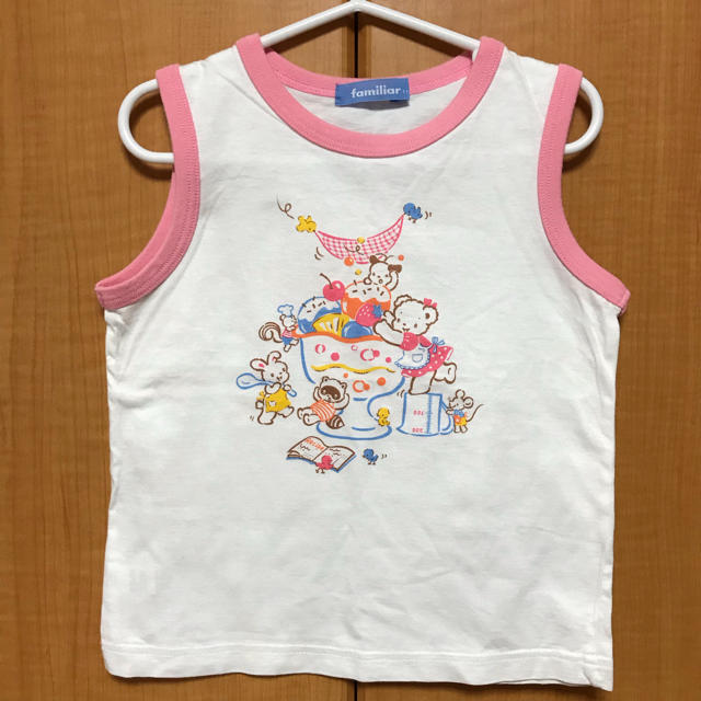 familiar(ファミリア)のファミリア 110 ノースリーブTシャツ キッズ/ベビー/マタニティのキッズ服女の子用(90cm~)(Tシャツ/カットソー)の商品写真