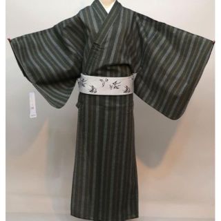 男 浴衣 メンズ L 新品 しじら織 ゆかた単品 NO30856(浴衣)