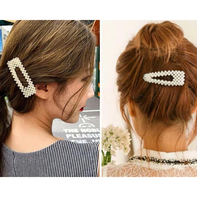 【新品☆未使用】パールヘアアクセサリー ヘアピン ヘアクリップ レディースのヘアアクセサリー(ヘアピン)の商品写真