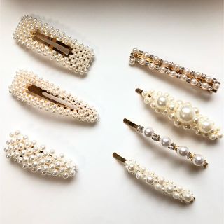 【新品☆未使用】パールヘアアクセサリー ヘアピン ヘアクリップ(ヘアピン)