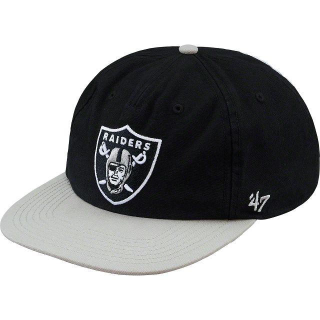 39475-PanelカラーSupreme NFL Raiders '47 5-Panel Black