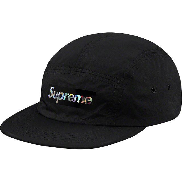 Supreme Holographic Logo Camp Cap Black