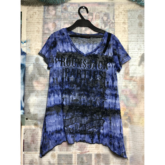 ALGONQUINS(アルゴンキン)のALGONQUINS   Tシャツ 青紫 レディースのトップス(Tシャツ(半袖/袖なし))の商品写真