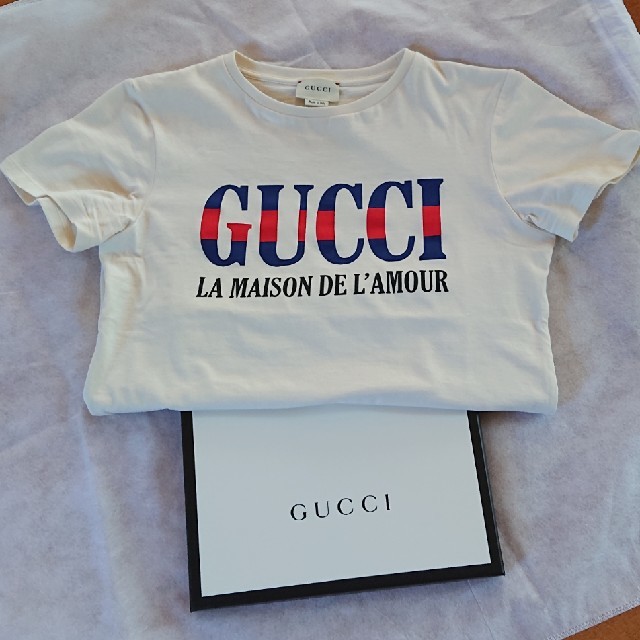 Gucci(グッチ)のGUCCIロゴTシャツ キッズ/ベビー/マタニティのキッズ服女の子用(90cm~)(Tシャツ/カットソー)の商品写真