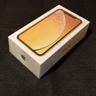 アップル(Apple)の【SIMフリー/新品未使用】iPhone XR 128GB/イエロー/判定○(スマートフォン本体)