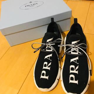 プラダ(PRADA)のPRADA♡新宿伊勢丹購入/ニットスニーカー(スニーカー)