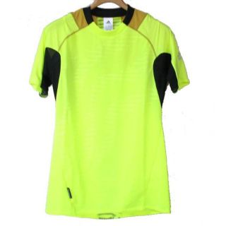 アディダス(adidas)の新品O（XL）★アディダス黄色姿勢制御プラクティスTシャツ(Tシャツ/カットソー(半袖/袖なし))