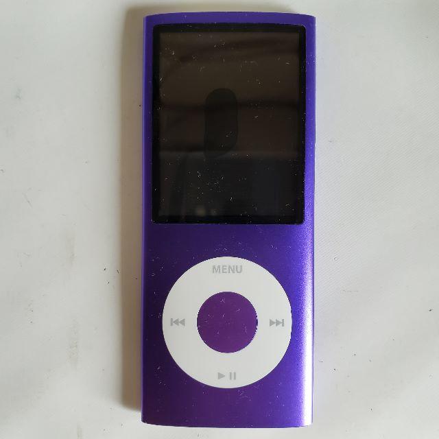 Apple(アップル)の【中古】Apple　iPod nano　8GB　パープル スマホ/家電/カメラのオーディオ機器(ポータブルプレーヤー)の商品写真