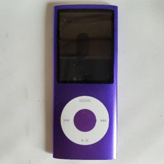 アップル(Apple)の【中古】Apple　iPod nano　8GB　パープル(ポータブルプレーヤー)