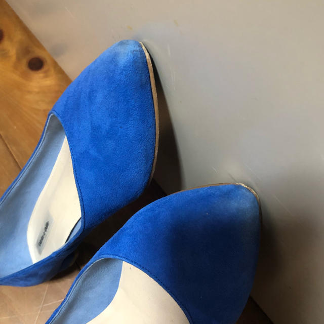 Odette e Odile(オデットエオディール)のOdette e Odile 23.5cmブルー ペタ靴 レディースの靴/シューズ(ハイヒール/パンプス)の商品写真