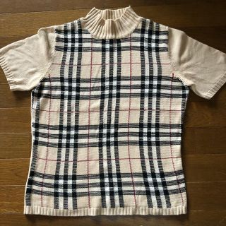 バーバリー(BURBERRY)のバーバリー 半袖セーター(ニット/セーター)