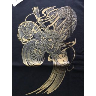 紫竜 金箔押し 【L】超レア品 むかしむかし 半袖Ｔシャツ(Tシャツ/カットソー(半袖/袖なし))