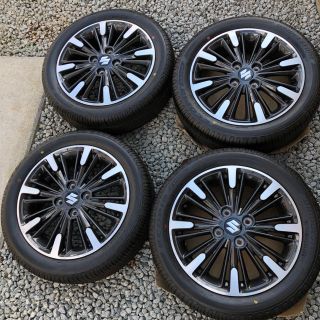 スペーシアカスタム純正タイヤホイール新車外し165/55R15