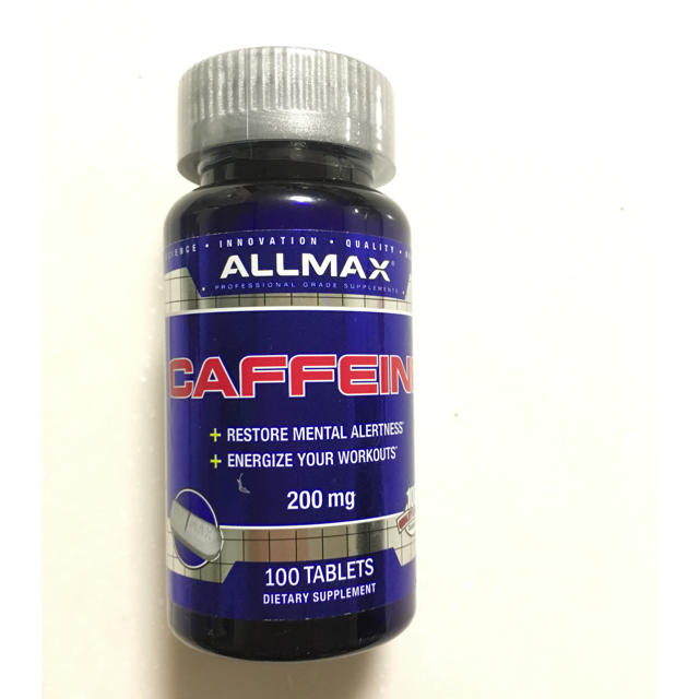ALLMAX カフェイン 200mg 100錠 食品/飲料/酒の健康食品(その他)の商品写真