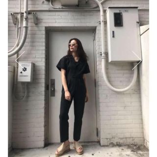 マウジー(moussy)のmoussy リネン オールインワン サイズ1 最終値下げ(オールインワン)