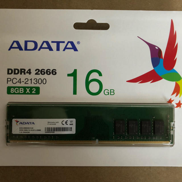 【新品未開封】ADATA 16GB DDR4-2666 PC4-21300
