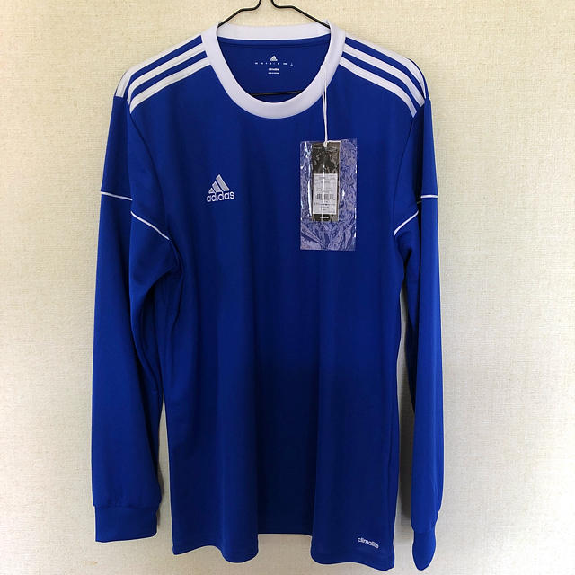 adidas(アディダス)の【新品】アディダス adidas 長袖 シャツ ブルー XO サイズ メンズのトップス(Tシャツ/カットソー(七分/長袖))の商品写真