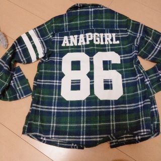 アナップ(ANAP)のANAPGIRL♡ﾁｪｯｸｼｬﾂ♡ｱﾙｼﾞｰLovetoxicﾋﾟﾝｸﾗﾃ(Tシャツ/カットソー)