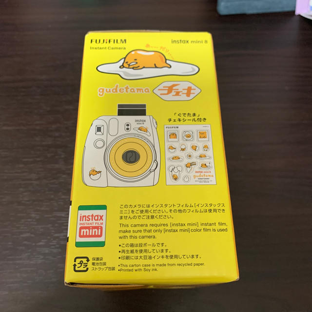 一番の贈り物 らくらく生活FUJIFILM インスタントカメラ チェキ instax mini8 ぐでたま INS MINI GUDETAMA 