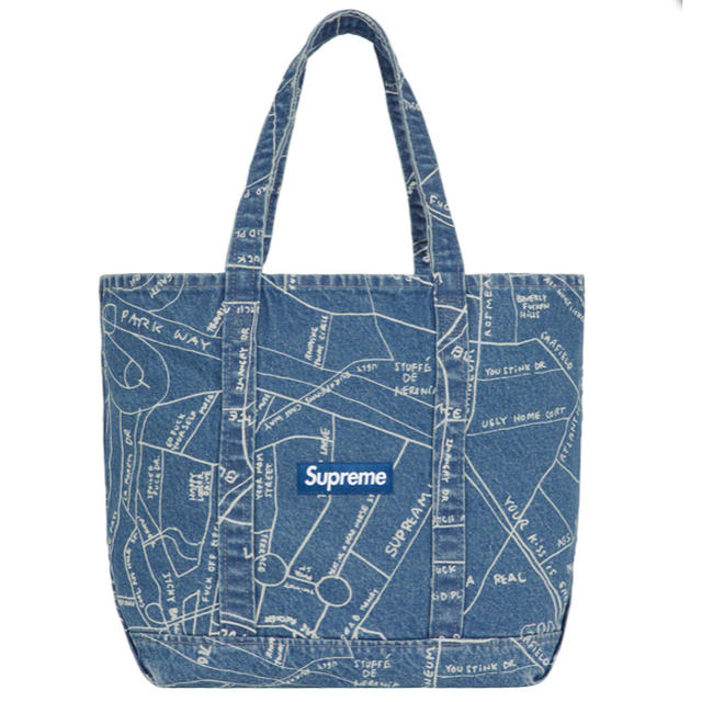 supreme Gonz Map Denim Tote 新品未開封詳細