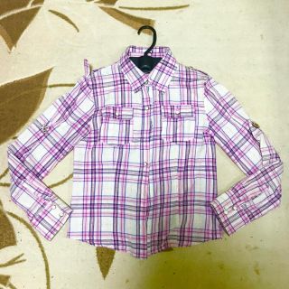 トゥララ(TRALALA)のTRALALA トゥララ ピンクチェックシャツ 子供服にも(シャツ/ブラウス(長袖/七分))