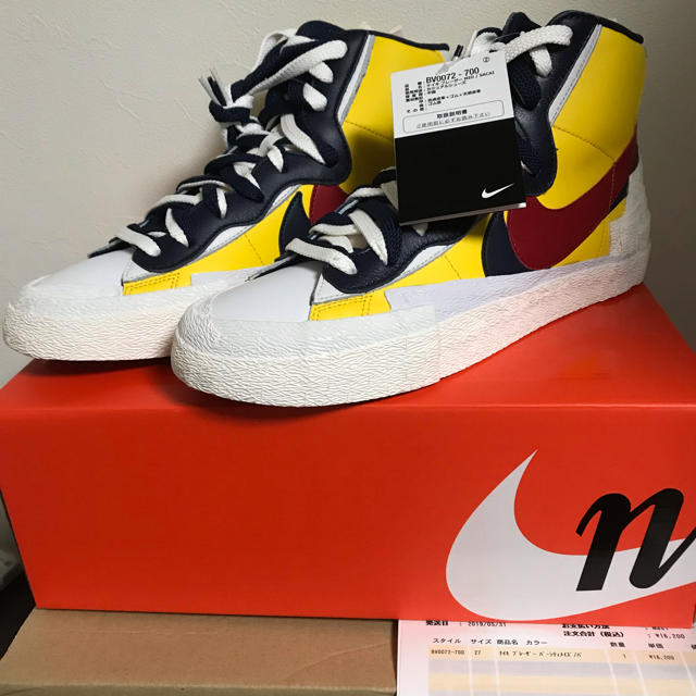 NIKE(ナイキ)のNike sacai blazer ナイキ サカイ ブレーザー 27cm メンズの靴/シューズ(スニーカー)の商品写真