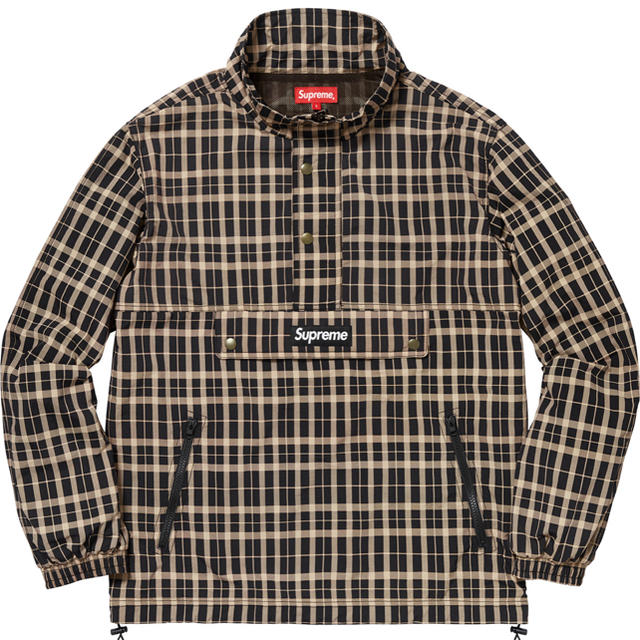 Nylon Plaid Pullover