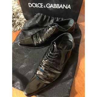 ドルチェアンドガッバーナ(DOLCE&GABBANA)のDOLCE&GABBANA エナメル ブラック(ドレス/ビジネス)