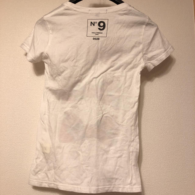 HOLLYWOOD MADE(ハリウッドメイド)の【未使用】HOLLYWOOD MADE チェックリボンプリントTシャツ XS レディースのトップス(Tシャツ(半袖/袖なし))の商品写真