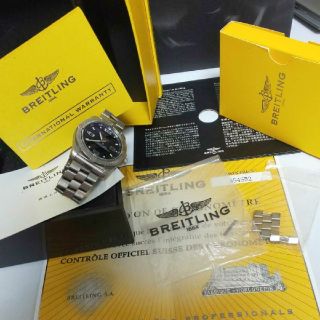 ブライトリング(BREITLING)のククパバ専用  エアロスペース チタン素材  デジアナ黒 保証書付 クオーツ(腕時計(アナログ))