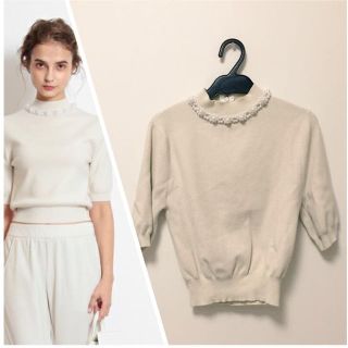 スナイデル(SNIDEL)の完売♡パールトップス(カットソー(長袖/七分))