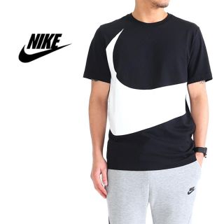 ナイキ(NIKE)のNIKE ナイキ ビッグスウォッシュ ロゴTシャツ AR5192 XL ブラック(Tシャツ/カットソー(半袖/袖なし))