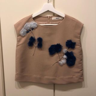 ファーファー(fur fur)のベージュ 袖なしトップス FURFUR(カットソー(半袖/袖なし))