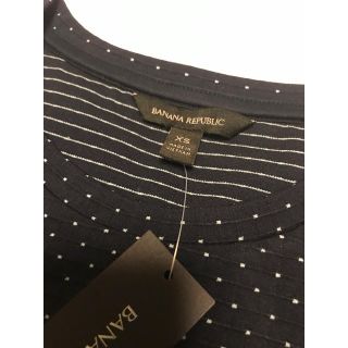 バナナリパブリック(Banana Republic)の新品タグ付き BANANA REPUBLIC カットソー ノースリーブ XS S(カットソー(半袖/袖なし))