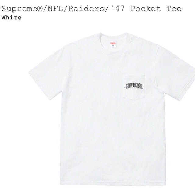 Supreme®/NFL/Raiders/'47 Pocket Tee