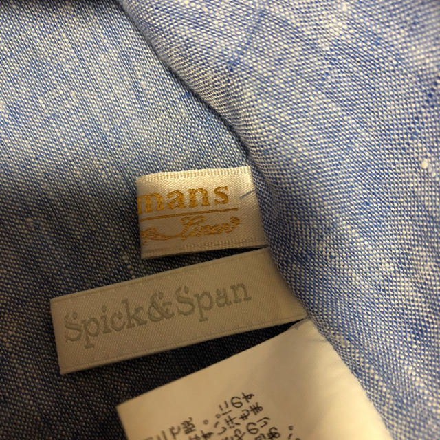 Spick & Span(スピックアンドスパン)のspick&span リネン ブラウス シャツ レディースのトップス(シャツ/ブラウス(半袖/袖なし))の商品写真