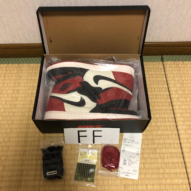 NIKE air jordan1 bred toe つま赤 27.5cm