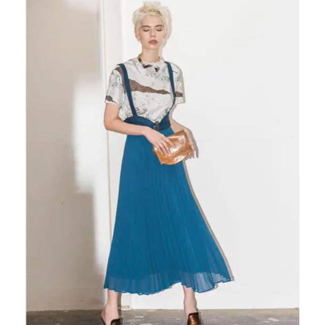 Ameri VINTAGE(アメリヴィンテージ)のAmeri VINTAGE PLEATS SUSPENDER SKIRT レディースのスカート(ロングスカート)の商品写真