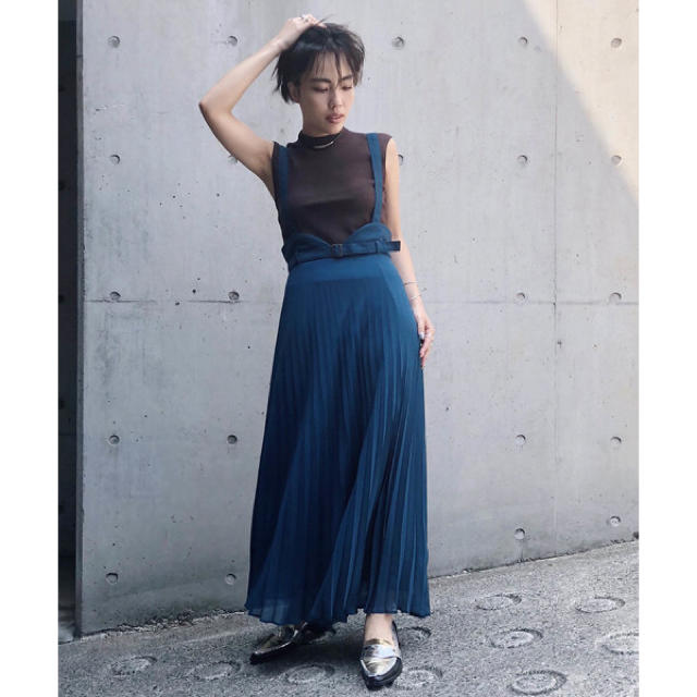 アメリヴィンテージ PLEATS SUSPENDER SKIRT