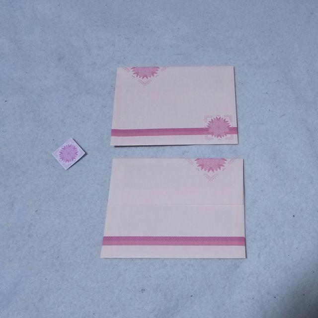 【handmade】ピンク１６～レターセット～ ハンドメイドの文具/ステーショナリー(カード/レター/ラッピング)の商品写真