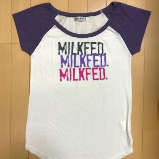 ミルクフェド(MILKFED.)のMILKFED. ミルクフェド ロゴ ラグランTシャツ(Tシャツ(半袖/袖なし))