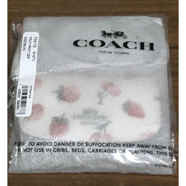 COACH(コーチ)のNY購入 COACH コーチ カードケース フォルダー フルーツ柄 新品未開封 レディースのファッション小物(名刺入れ/定期入れ)の商品写真