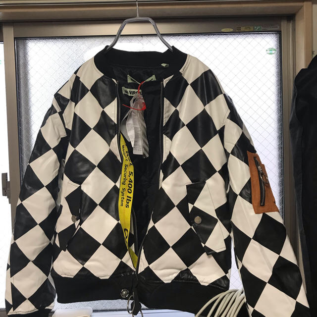 OFF-WHITE(オフホワイト)のOFF-WHITE チェックボンバージャケット メンズのジャケット/アウター(ブルゾン)の商品写真