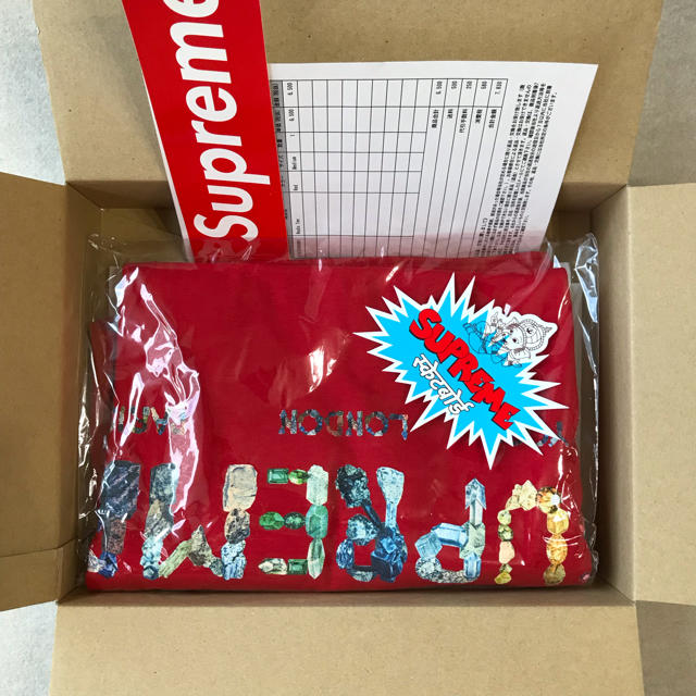 Supreme(シュプリーム)の[M] 18SS Supreme Rocks Tee Red 赤 メンズのトップス(Tシャツ/カットソー(半袖/袖なし))の商品写真