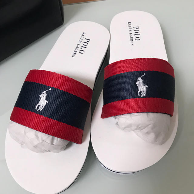 POLO RALPH LAUREN(ポロラルフローレン)の値下げ  新品未使用  ラルフローレン  サンダル  レディース レディースの靴/シューズ(サンダル)の商品写真