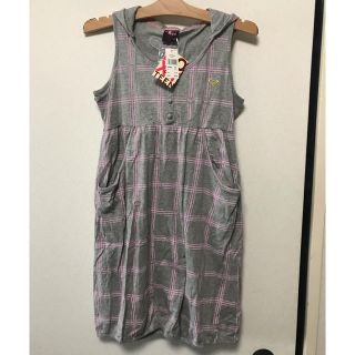 ロキシー(Roxy)の★☆新品・値下げ‼︎☆ ROXY teen フード付きノースリーブワンピース★(ワンピース)