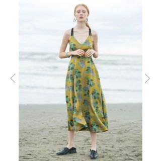 アメリヴィンテージ(Ameri VINTAGE)の新品・タグ付き ☆ AMERI アメリ BERRY JACQUARD DRESS(ロングワンピース/マキシワンピース)