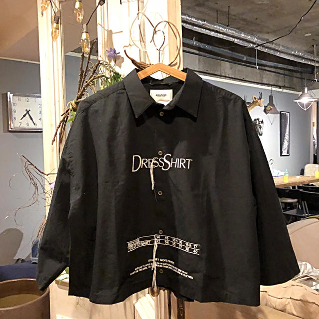 【ほぼ新品】doublet ダブレット 18ss  ドレス シャツ  ブラック